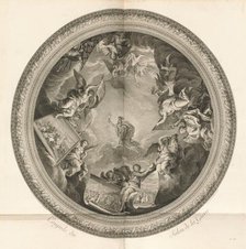 Coupole du Salon de la Guerre (Cupola of the Salon of War) [pl. 35], published 1752. Creators: Jean-Baptiste Masse, Simon François Ravenet, Johann Martin Preissler.