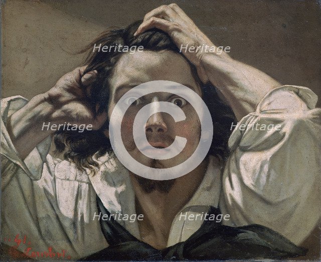 'Desperate, Self-portrait', 1841. Artist: Gustave Courbet