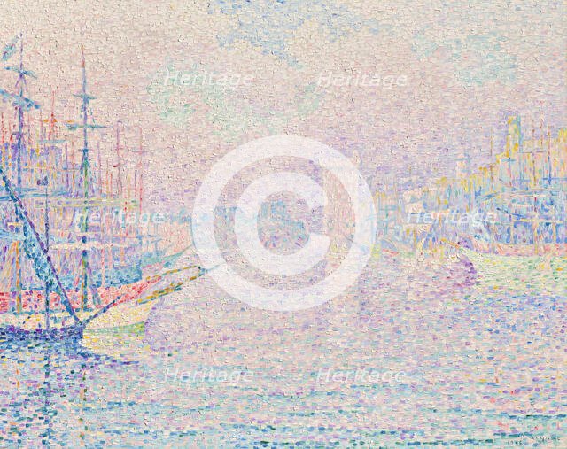 Marseille. The old port, 1906. Creator: Signac, Paul (1863-1935).