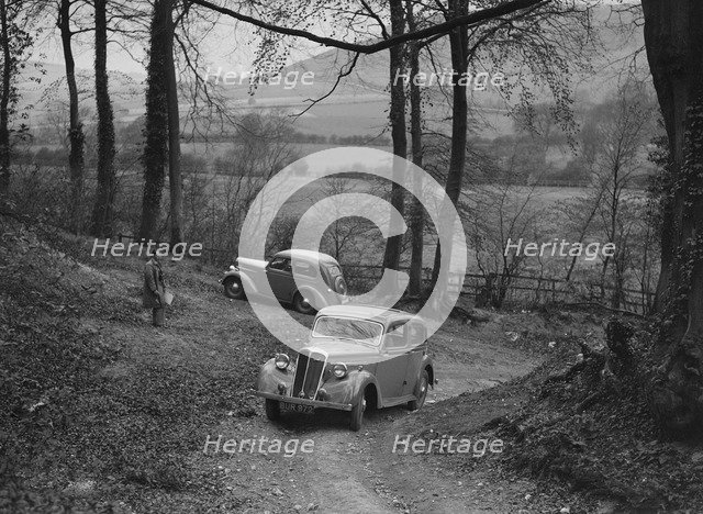 Standard Twelve of K Picken at the Standard Car Owners Club Southern Counties Trial, 1938. Artist: Bill Brunell.