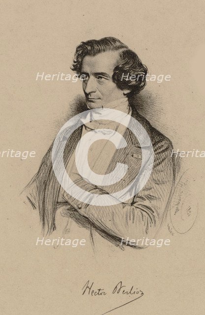 Portrait of Hector Berlioz (1803-1869), c. 1850.