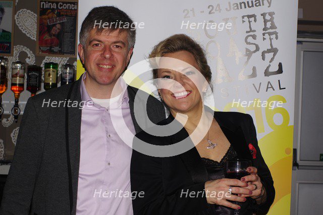 Claire Martin and Neal Richardson, Ropetackle Arts Centre, Jan 2016. Artist: Brian O'Connor.