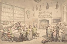 The Squire's Kitchen, late 18th-early 19th century. Creator: Thomas Rowlandson.