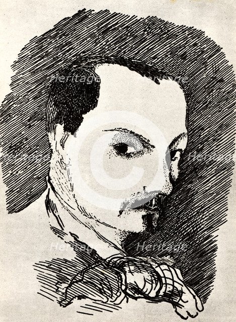 Charles Baudelaire (1821-1867). Artist: Toulouse-Lautrec, Henri, de (1864-1901)