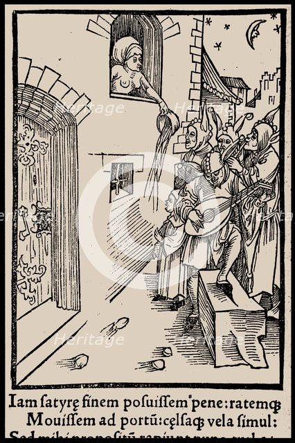 Illustration to the book "Ship of Fools" by Sebastian Brant, 1497. Creator: Anonymous.