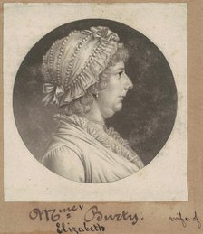 Elizabeth May Busti, 1807. Creator: Charles Balthazar Julien Févret de Saint-Mémin.