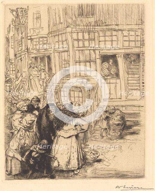 Jewish Quarters in Amsterdam. Creator: Auguste Lepere.