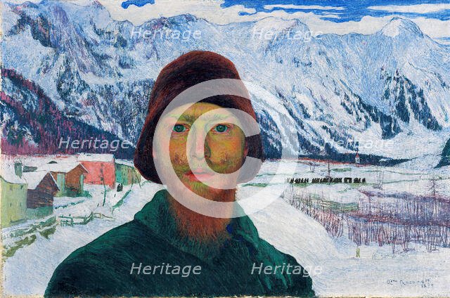 Self-Portrait, 1899. Creator: Giacometti, Giovanni (1868-1933).