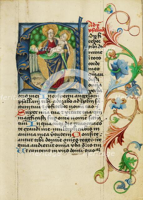 Initial C: The Virgin of the Immaculate Conception; Prayer Book, about 1470-1480. Creator: Workshop of Valentine Noh.