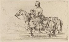 Polish Attendant with Two Horses. Creator: Stefano della Bella.