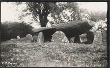 Arthur's Stone, Arthur's Stone Lane, Dorstone, Herefordshire, 1929. Creator: Royal Commission on the Historical Monuments of England.