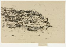 Monaco from La Condamine, Monte Carlo, 1905-06. Creator: Theodore Roussel.