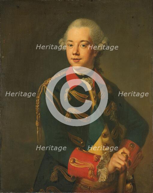 Portrait of William V, Prince of Orange-Nassau, 1763-1776. Creator: Johann Georg Ziesenis.