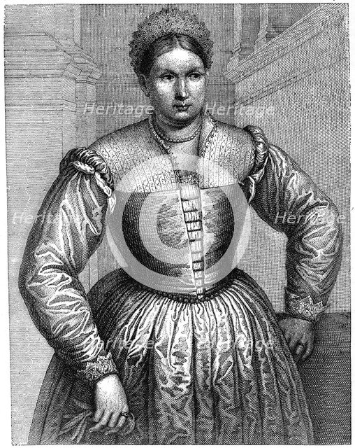The nurse of the Medici family, 1882.Artist: Paris Bordone