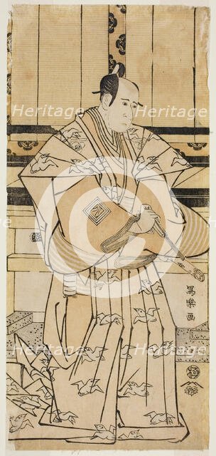 The Actor Ichikawa Yaozo lll as Soga no Juro Sukenari (Sandai-me Ichikawa Yaozo no...1795. Creator: Toshusai Sharaku.