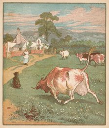 'This is the cow with the crumpled horn...', c1878. Creator: Randolph Caldecott.