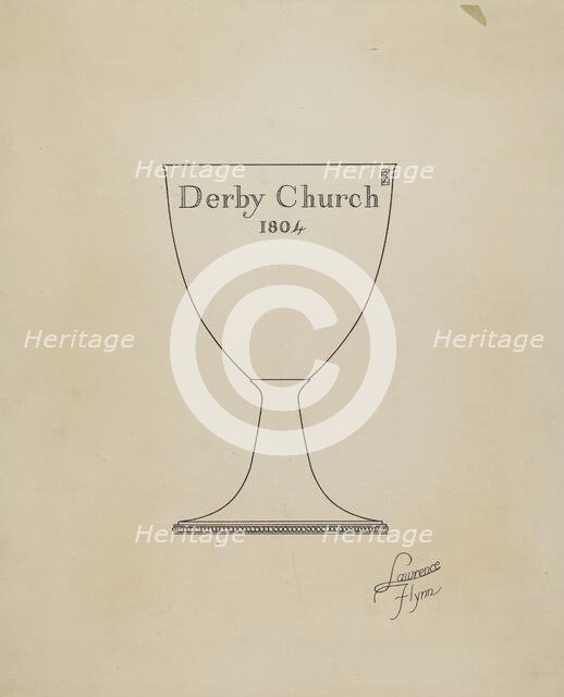 Silver Chalice, c. 1936. Creator: Lawrence Flynn.