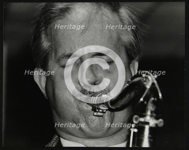 Tenor saxophonist Scott Hamilton playing at The Fairway, Welwyn Garden City, Hertfordshire, 1997. Artist: Denis Williams