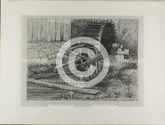 Mill in the Cressbeds at Veules, 1873. Creator: Carel Nicolaas Storm.