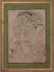 Lion Attacking an Antelope, second half 16th century. Creator: Unknown.