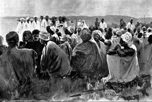 The British Expedition from Accra to the Gold Coast Hinterland: palaver with Amrahia, 1898. Creator: Unknown.