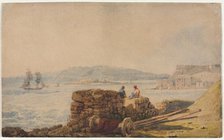Drake's Island, Plymouth. Creator: Samuel Prout (British, 1783-1852).