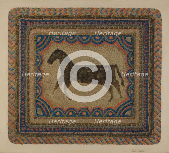 Shaker Rug, 1935/1942. Creator: George V. Vezolles.