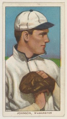 Johnson, Washington, American League, from the White Border series (T206) for the Ameri..., 1909-11. Creator: American Tobacco Company.