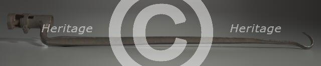 Socket bayonet modified with a hooked tip, 1861-1865. Creator: Unknown.