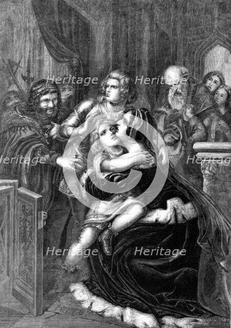 "Richard III and the Children of Edward IV." - from a painting by Richard Stilke, 1860. Creator: Unknown.