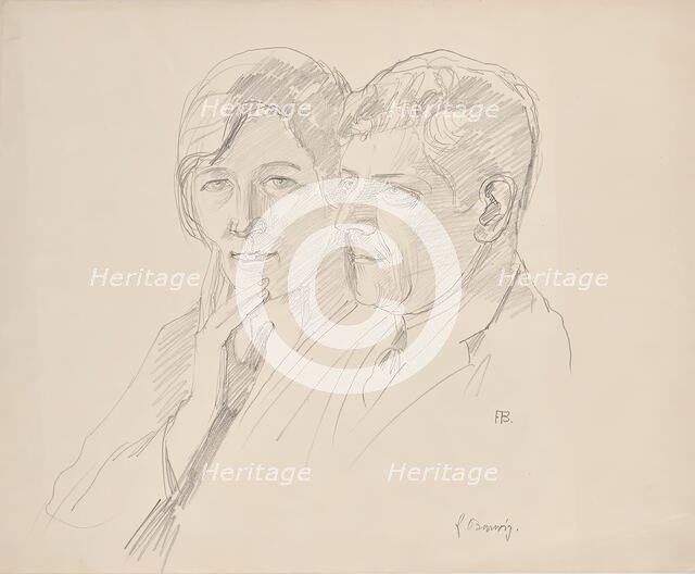 Grete Wagner-Barwig and Dr. Joseph Wagner, around 1927/1930. Creator: Franz Barwig the Elder.