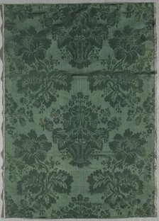 Length of Silk Damask Textile, 1700s. Creator: Unknown.