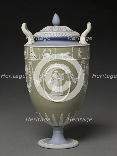 Covered Urn, c. 1900. Creator: Wedgwood Factory (British).