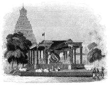 'Grand Temple of the Bull, Tanjore', India, 1847.Artist: Kirchner