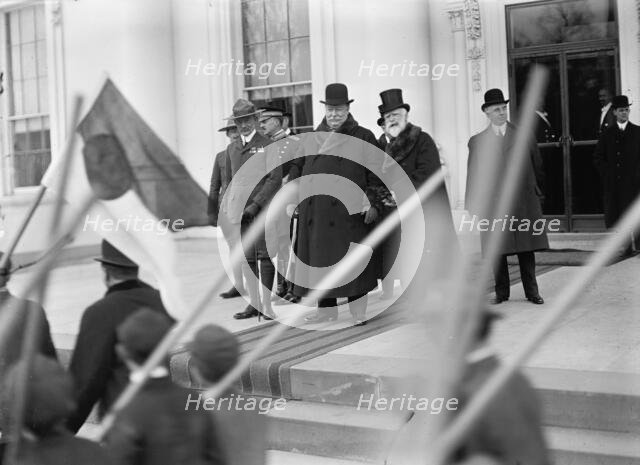 Boy Scouts - Visit of Sir Robert Baden-Powell To D.C. Reviewing Parade..., 1911. Creator: Harris & Ewing.