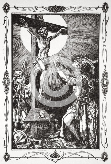 'The conversion of Sir Palamides', 1905.  Artist: Dora Curtis