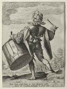 Drummer, 1587. Creator: Jacob de Gheyn II (Dutch, 1565-1629); Hendrick Goltzius (Dutch, 1558-1617).