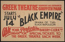 Black Empire, Los Angeles, [193-]. Creator: Unknown.