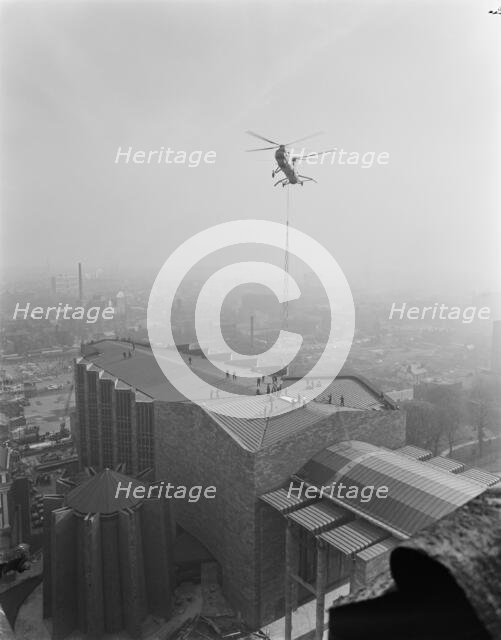 Coventry Cathedral, Priory Street, Coventry, 26/04/1962. Creator: John Laing plc.