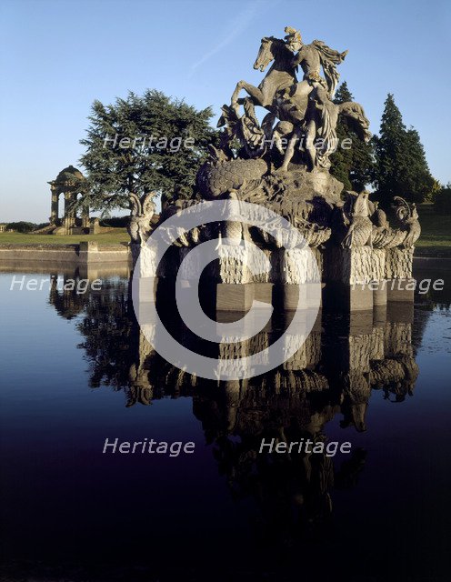 North front of Witley Court, Great Witley, Hereford and Worcester. Artist: J Richards