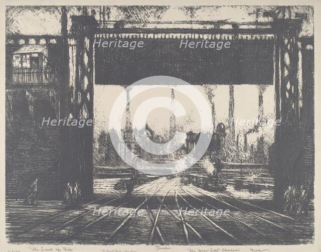 The Iron Gate, Charleroi, 1911. Creator: Joseph Pennell.