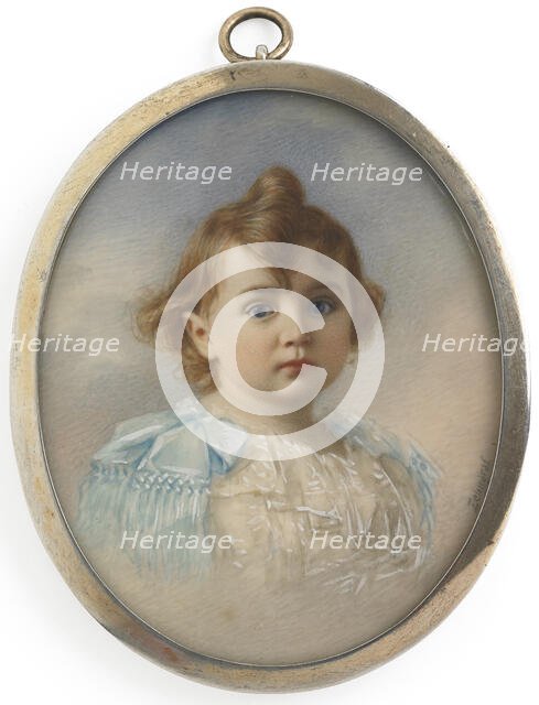 Portrait of the Tsesarevich Alexei Nikolaevich of Russia (1904-1918), c. 1906. Creator: Zehngraf, Johannes (1857-1908).