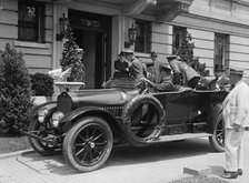 Russian Mission To U.S. - Mission Arriving at Embassy, July 1917. Creator: Harris & Ewing.