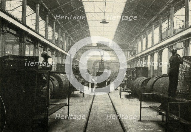 'The Boiler Shop, Locomotive Works, Swindon', c1930. Creator: Unknown.
