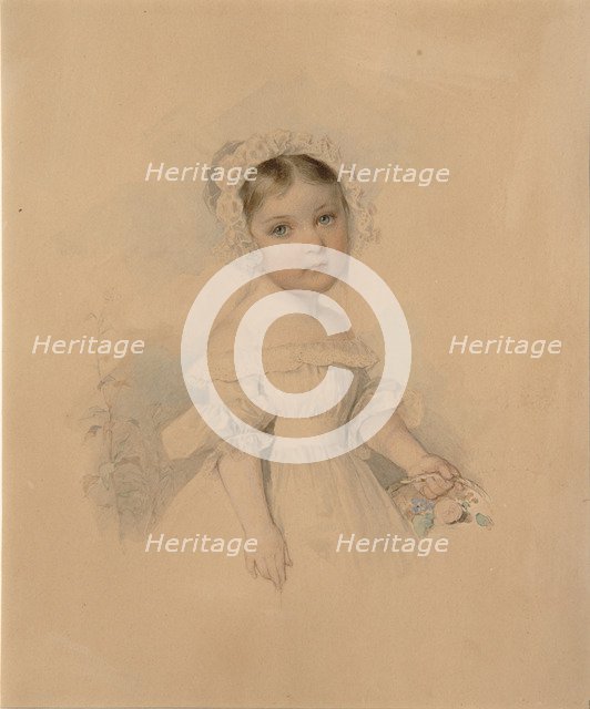 Portrait of Countess Alexandra Alexandrovna Golitsyna (1823-1910), Mid 1820s. Artist: Sokolov, Pyotr Fyodorovich (1791-1848)