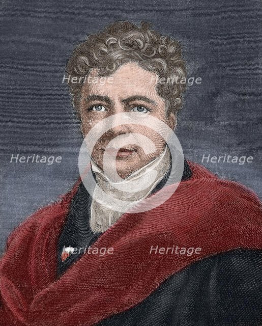 Friedrich Wilhelm Joseph Schelling (1775-1854), German philosopher.  Creator: Unknown.