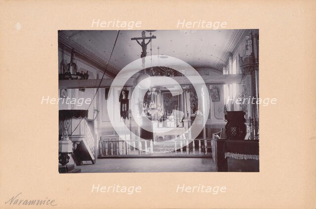 Church of All Saints and St Roch - interior, Naramnice, between 1900-1910. Creator: Unknown.