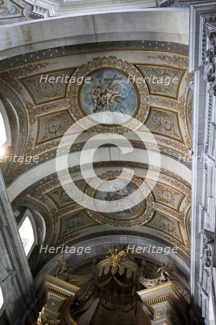 Ceiling detail, Bom Jesus do Monte Church, Braga, Portugal, 2009.  Artist: Samuel Magal