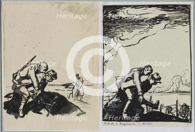 Bataille de Rozelieures en Lorraine, 1914. Creator: Auguste Louis Lepère (French, 1849-1918).