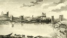 'N. View of the Ruins of Clomines, Co. Wexford', 1791. Creator: Thomas Cook.